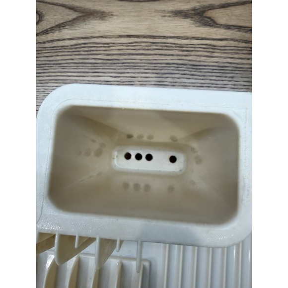 Vintage Rubbermaid 6054 Space Saver Drainer Dish Dry Rack Plastic Almond Beige - Picture 3 of 12